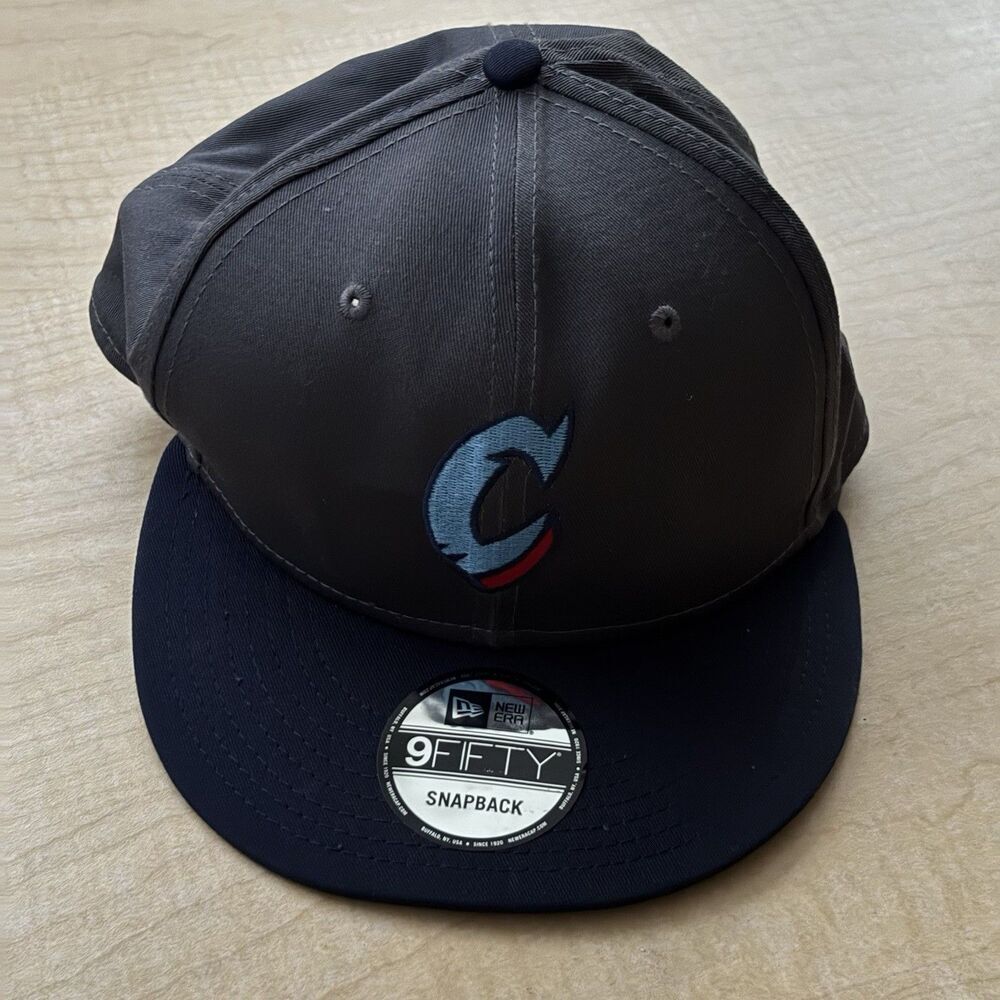 New Era 9FIFTY One Size Fit All Snapback Hat Gray/Navy Cookies SF Heist C Logo